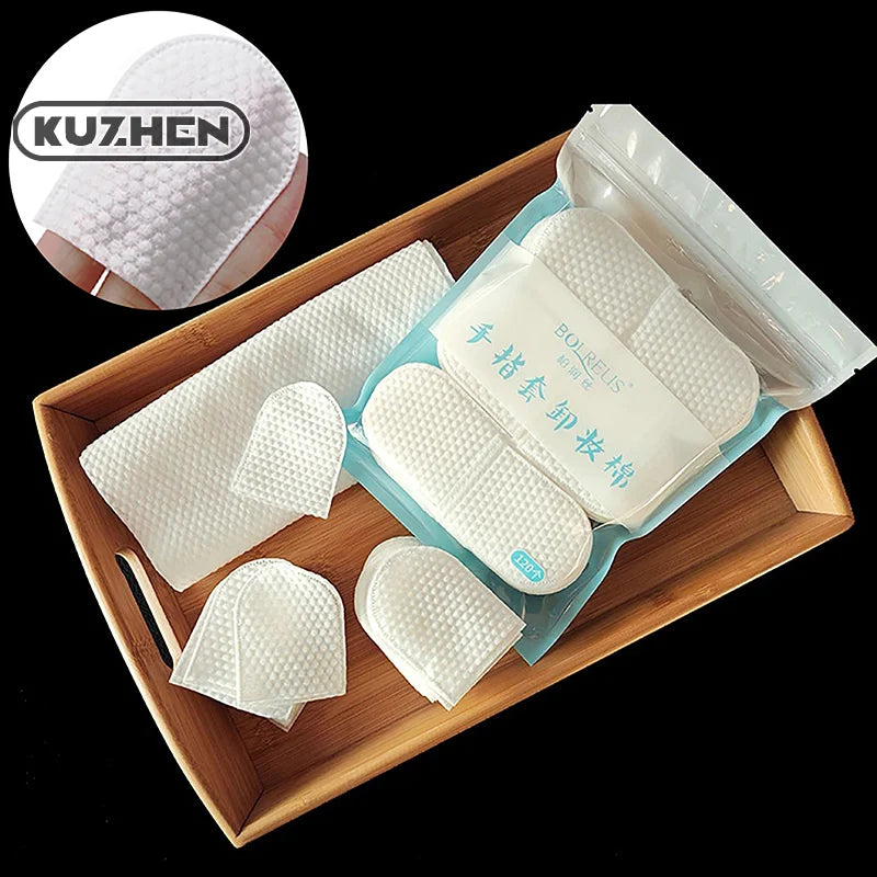 120 Pcs U-Shaped Cotton Pads for Face Makeup Removal & Skin Care