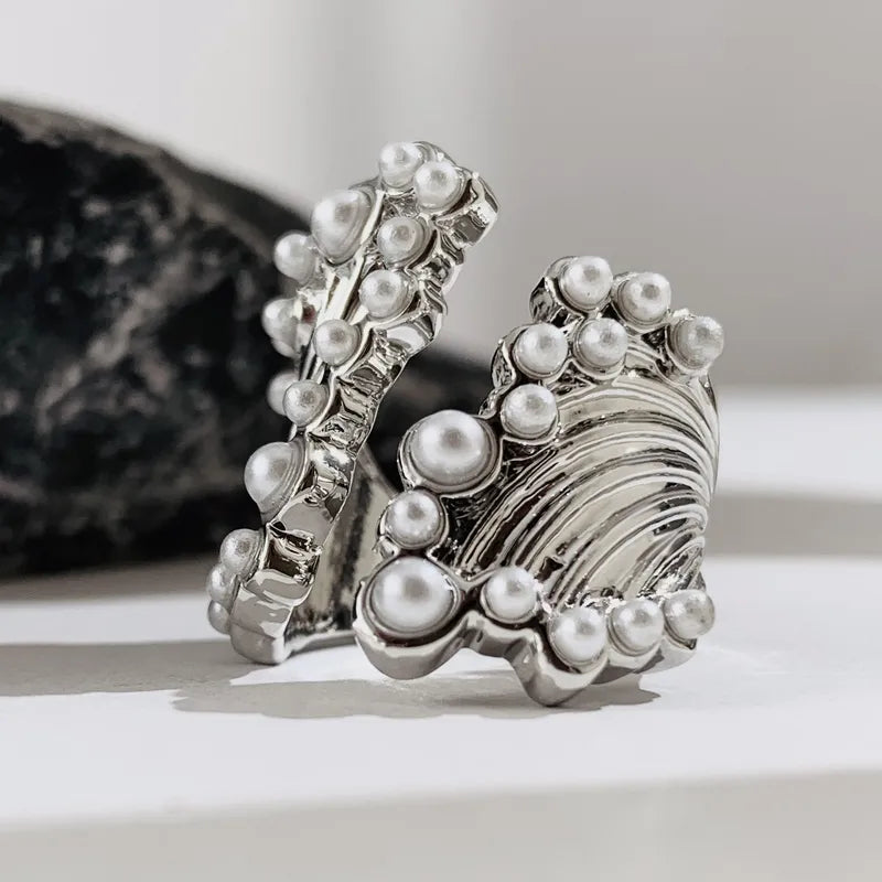 Chunky Fashion Pearl Rings for Women - Trendy Statement Jewelry Gift