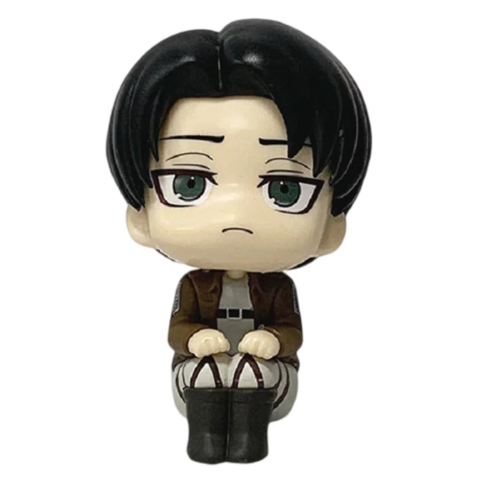 Anime Attack on Titan Action Figures - Eren Levi Mikasa 14cm PVC Toy Set