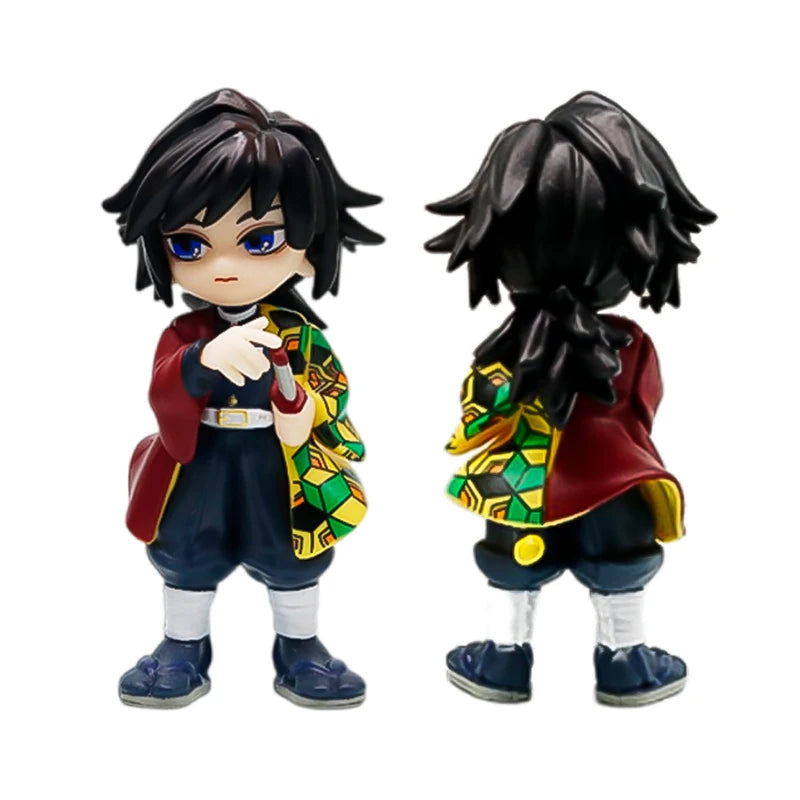 Anime Demon Slayer Action Figure Set Tanjiro Kamado & Nezuko PVC Model Toys