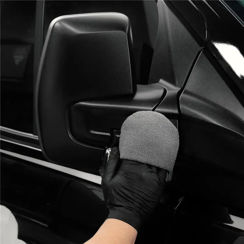 Car Wax Applicator Mitts Microfiber Foam Polishing Sponge for Auto Detailing