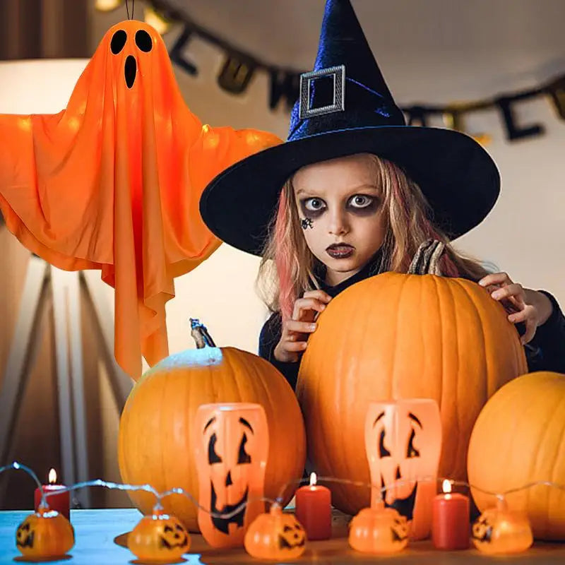 Halloween Party LED Ghost Decoration Light - Indoor Outdoor Haunted House Prop