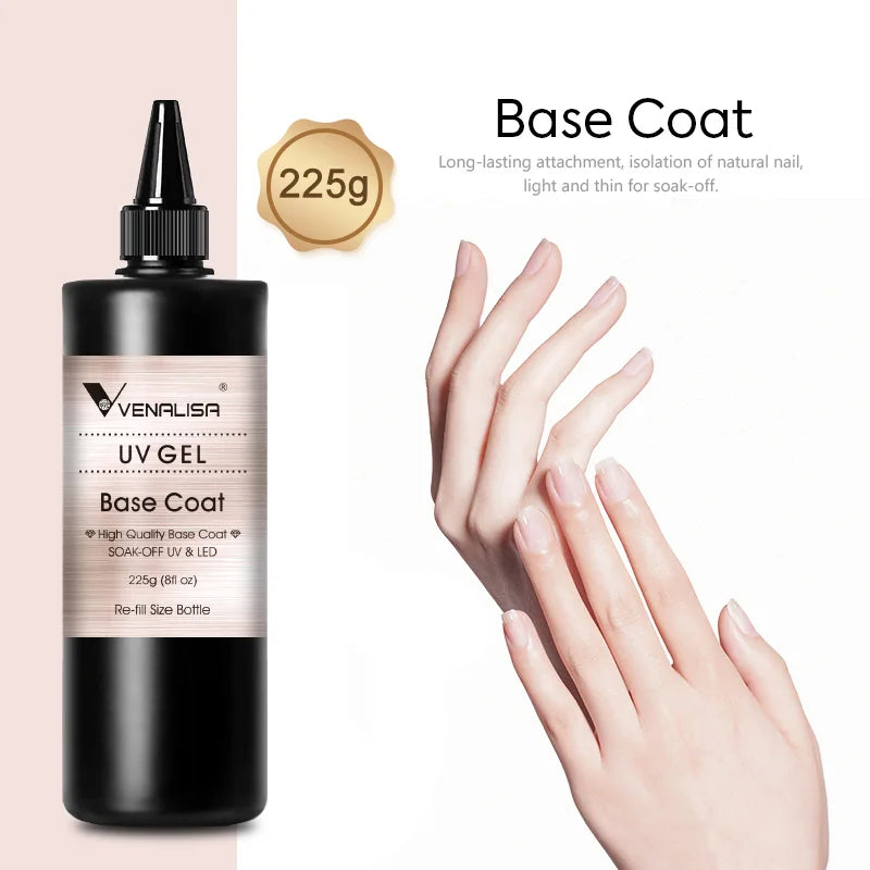 Diamond Long Wear Gel Top Coat 30/60ml Nail Refill & Glossy Finish - Anti Yellowing