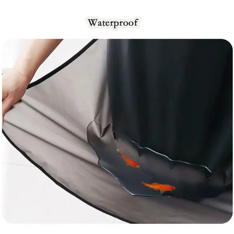 Waterproof Kitchen Apron Oil Resistant PVC Cleaning Apron - Transparent Black