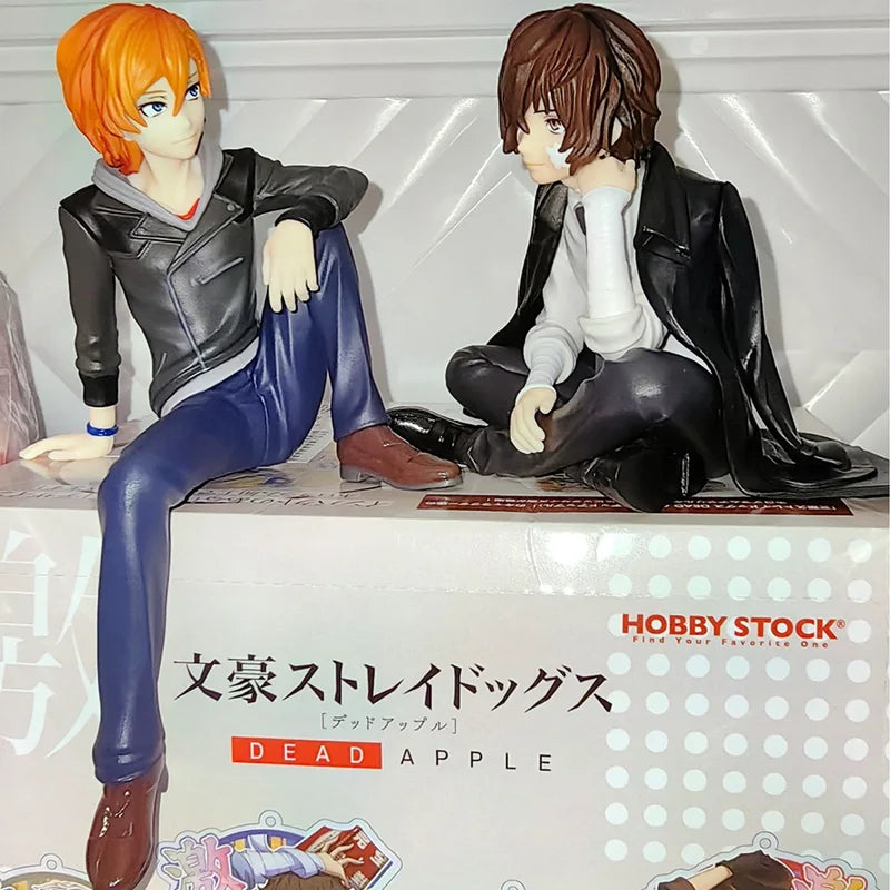 Anime Action Figure PVC Model - Dazai, Nakahara, Chuya Sitting Pose | 8-13cm