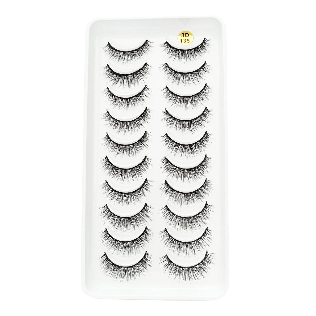 Reusable Self-Adhesive 3D Fluffy False Eyelashes Set - No Glue Needed, Multiple Styles
