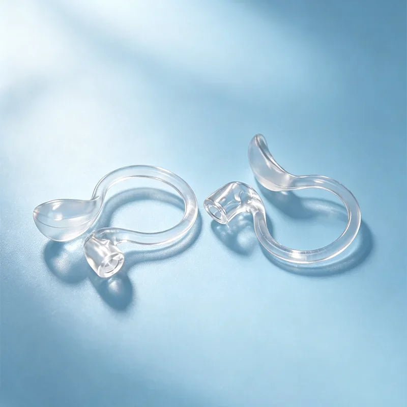 Transparent Ear Clips for Jewelry Making, U-Shaped DIY Earrings (2 Pack)