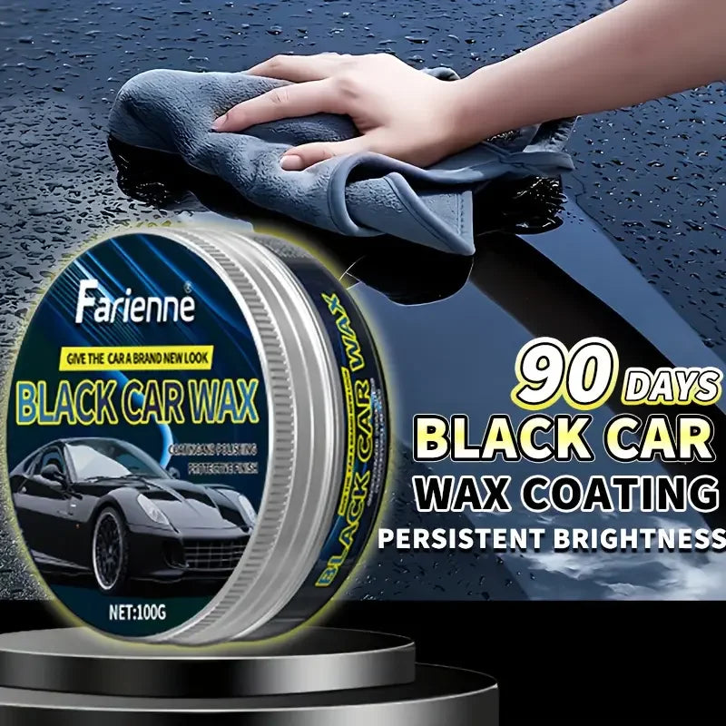 Car Polish Wax 100g - Deep Shine, Scratch Removal & Long-Lasting Protection for Black Cars