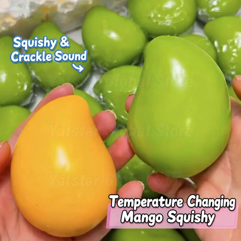 Crispy Mango Squeeze Stress Ball - Sensory Fidget Toy for Adults