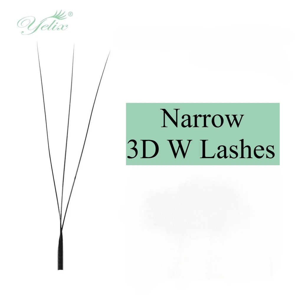 False Eyelash Extensions W Style Premade Fans for Natural Lash Look