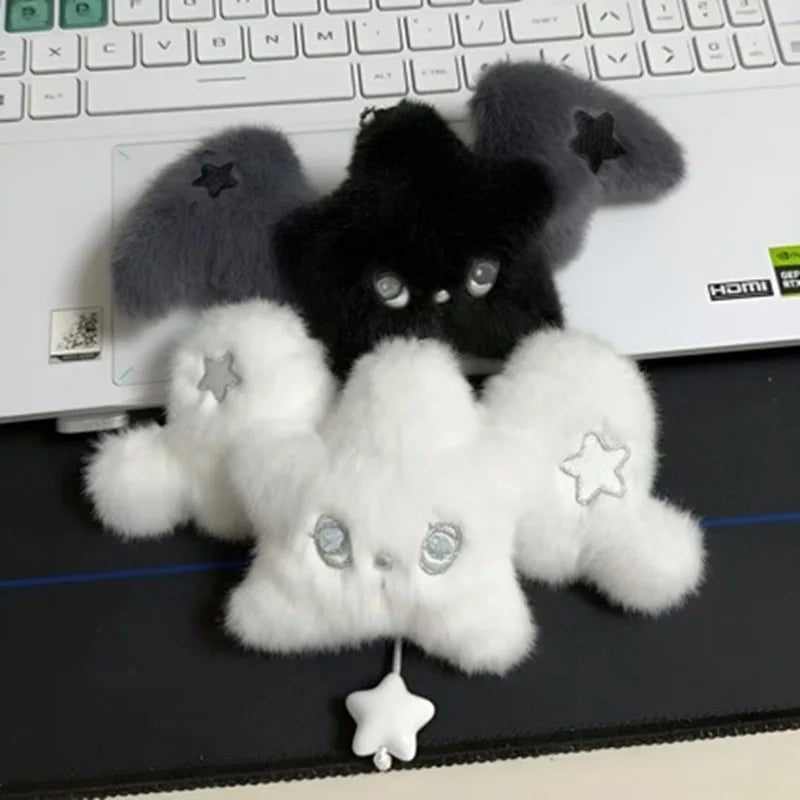 Cute Plush Doll Pendant Collection - NCT WISH Black & White Wicku King Gift