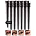 Disposable Eye Makeup Brush Set 50 Diagonal Eyeliner & Eyeshadow Brushes