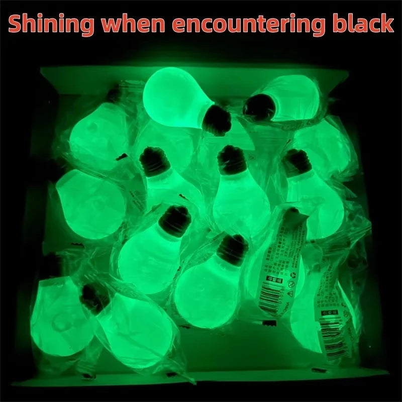 Sensory Light Bulb Squeeze Toy - Luminous, Decompression Fidget for Anxiety Relief