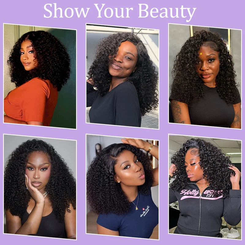 Human Hair Short Bob Wigs with 13x4, 13x6, 5x5 Lace & Deep Wave Options