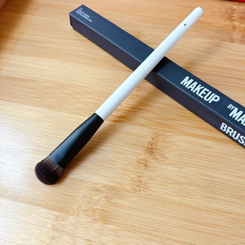 Concealer Makeup Brush with Sloped Round Tip for Liquids and Creams