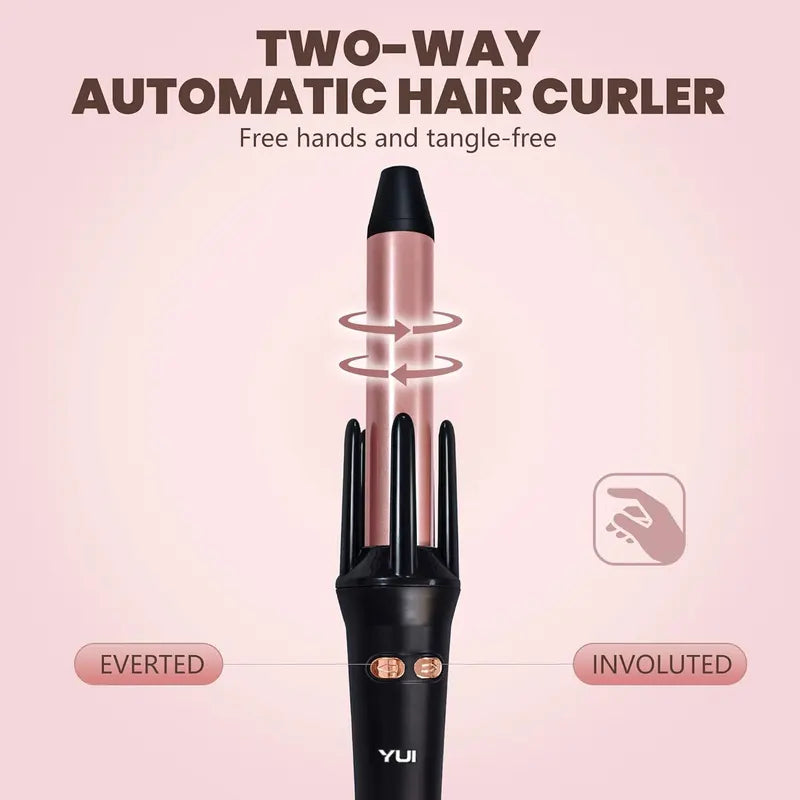 Auto Rotating Ceramic Hair Curler - Automatic Curling Iron & Styling Wand