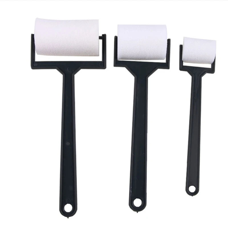 Children's Foam Paint Roller Brushes Set - 3 Piece Craft Sponge Tools