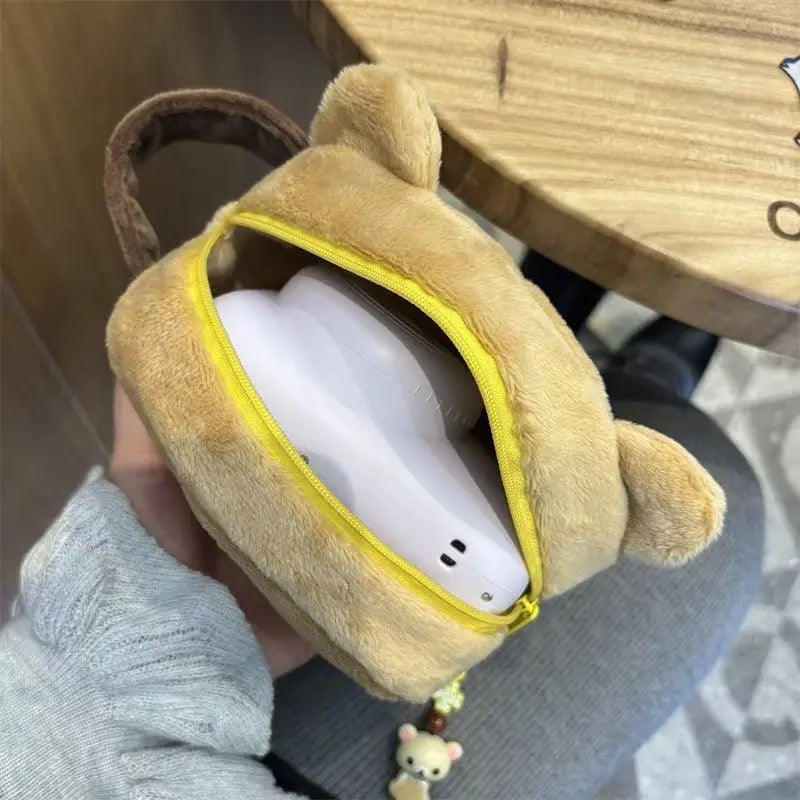 Large Capacity Cute Cartoon Bear Cosmetic Bag - Portable Travel & Gift