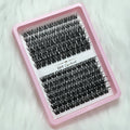 D Curl Fluffy Wispy False Eyelash Clusters - Natural Look Reusable 8-16mm DIY Eyelash Extensions