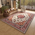 Persian Style Anti-slip Area Rug for Living Room Bedroom & Study - Washable Floor Mat