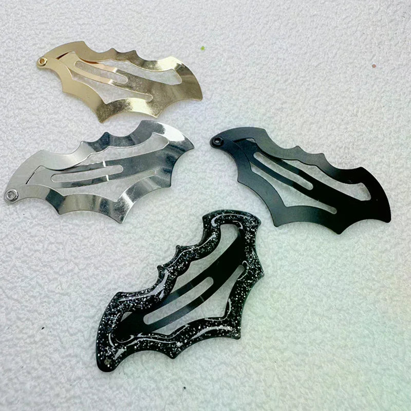 10-Piece Halloween Bat Hairpins Set Multi-Color Cute Hair Accessories for Women Girls