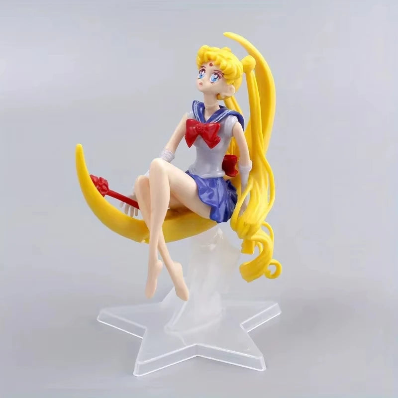 15CM Sailor Moon PVC Doll Action Figure Toy for Cake Decoration & Collectibles