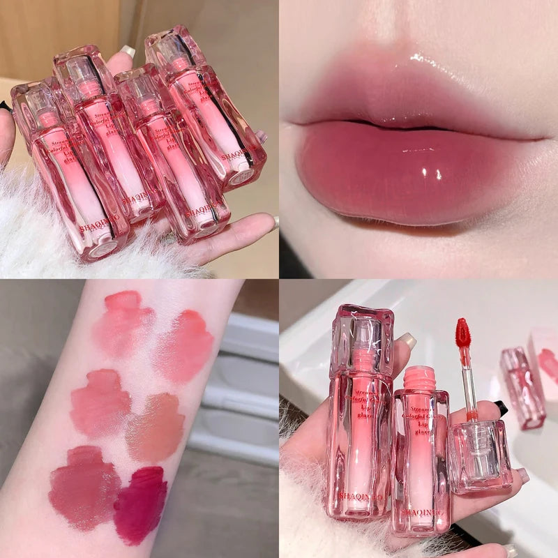 Water Gloss Lip Plumper Lip Gloss Moisturizing Long-Lasting Lip Tint