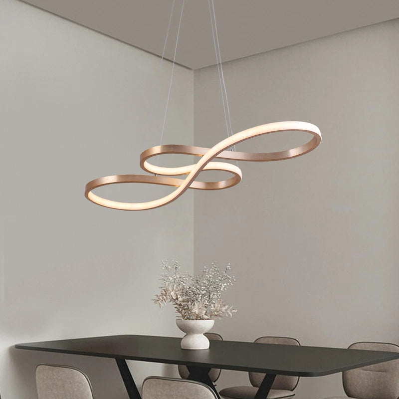 Modern Dimmable LED Pendant Light for Dining & Living Rooms