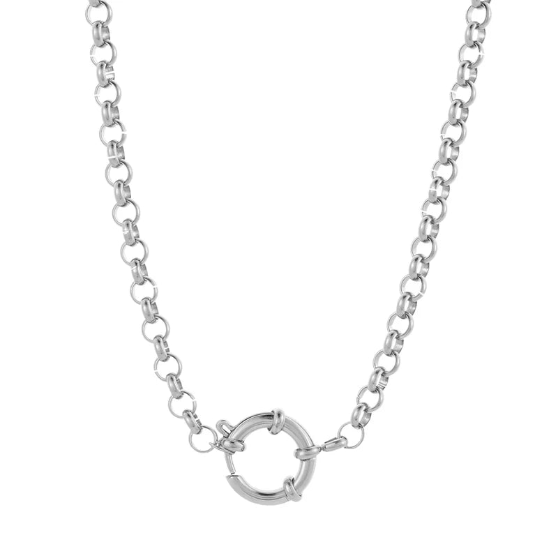 Minimalist Stainless Steel Necklace with Unique Collarbone Design – Versatile Jewelry Accessory