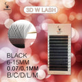 3D W Shape Eyelash Extensions Kit - Natural Soft Volume False Lashes