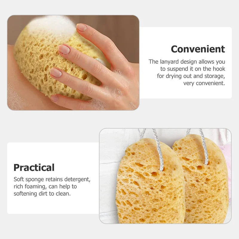 2 Pcs Soft Exfoliating Bath Sponges Loofahs for Shower & Body Care