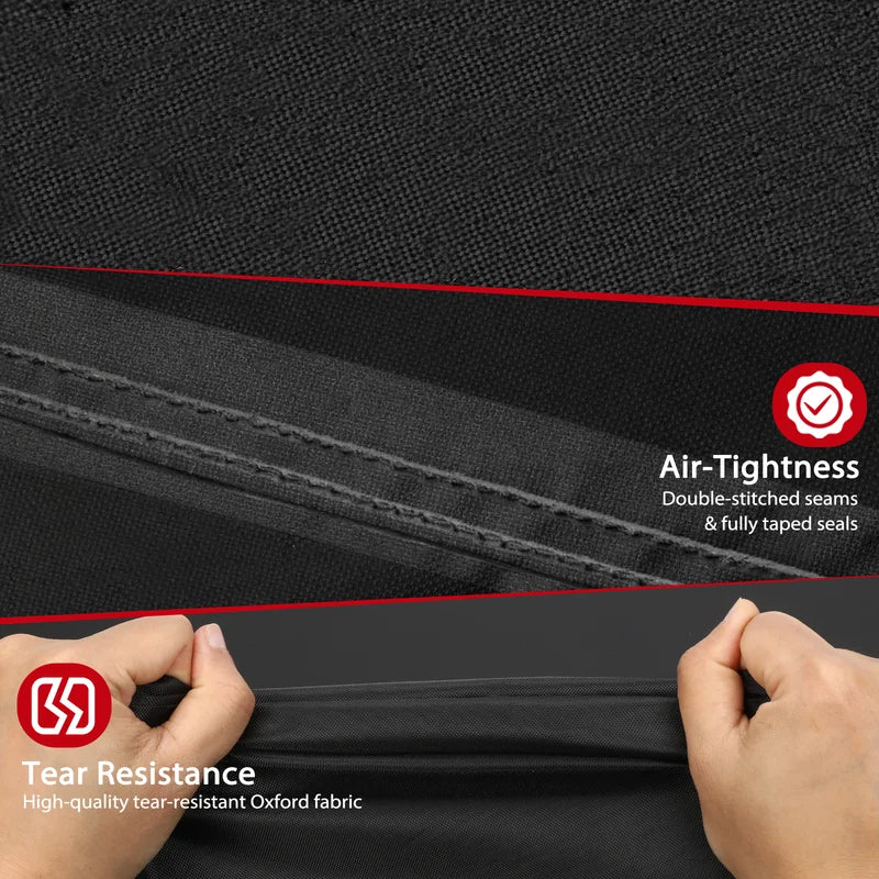 Outdoor Grill Cover Waterproof UV-Resistant 420D Oxford Windproof with Adjustable Straps