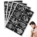 Children's Face Glitter Stencils Kit for Tattoos and Makeup Templates