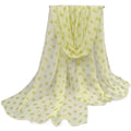 Polka Dot Chiffon Scarf Ladies Summer Neck Wrap Soft Head Covering