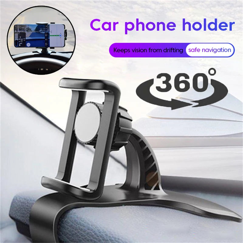 360 Rotatable Car Phone Holder Universal Smartphone Dashboard Mount