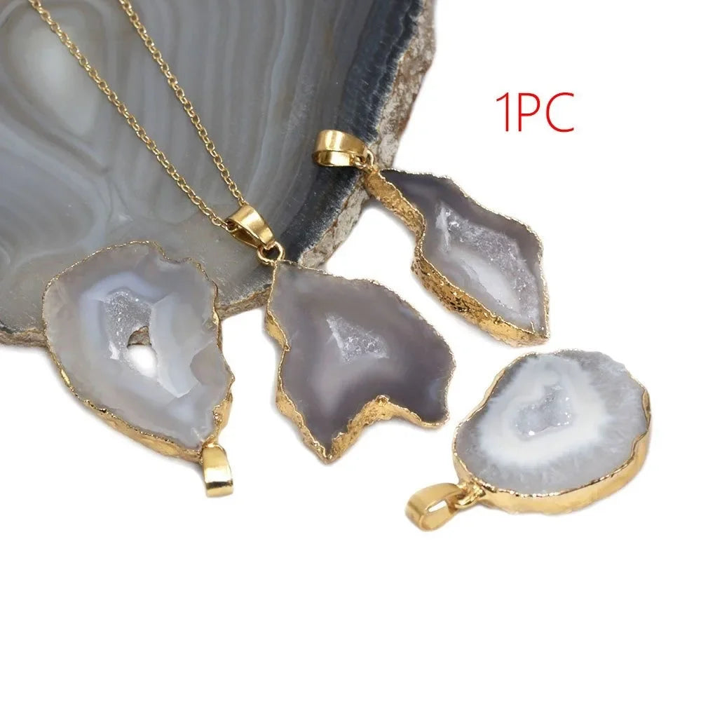 Natural Healing Crystal Quartz Chakra Pendant Necklace for Women