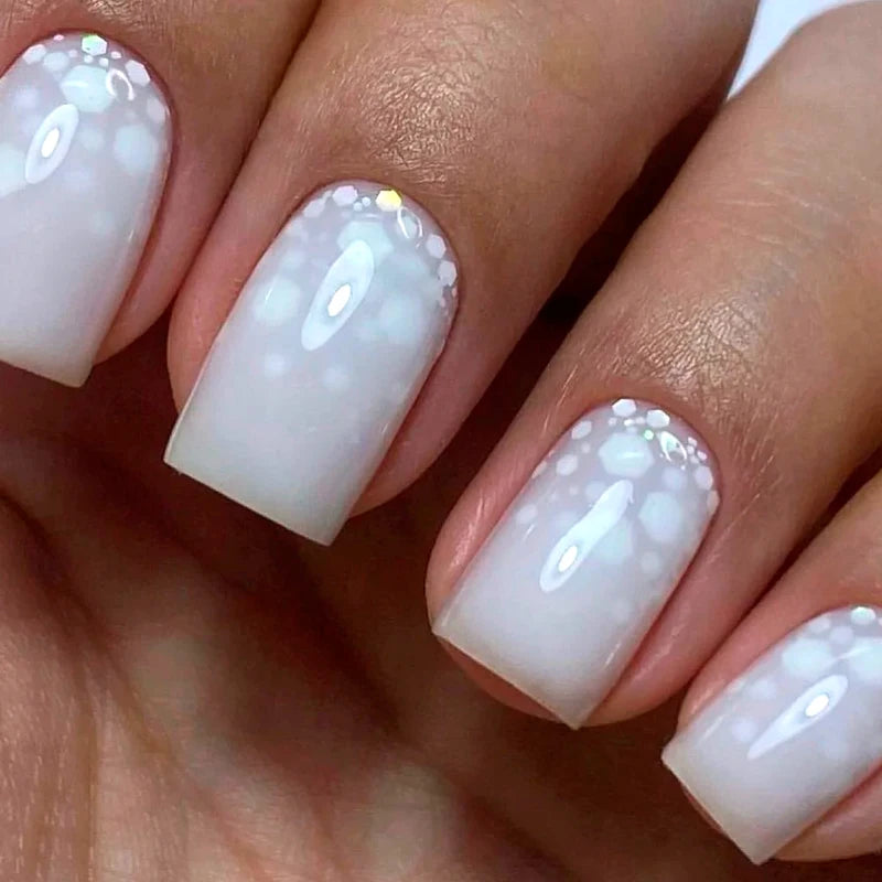 Milky White UV Gel Top Coat for Nails - Semi-Permanent Nail Polish 15ML