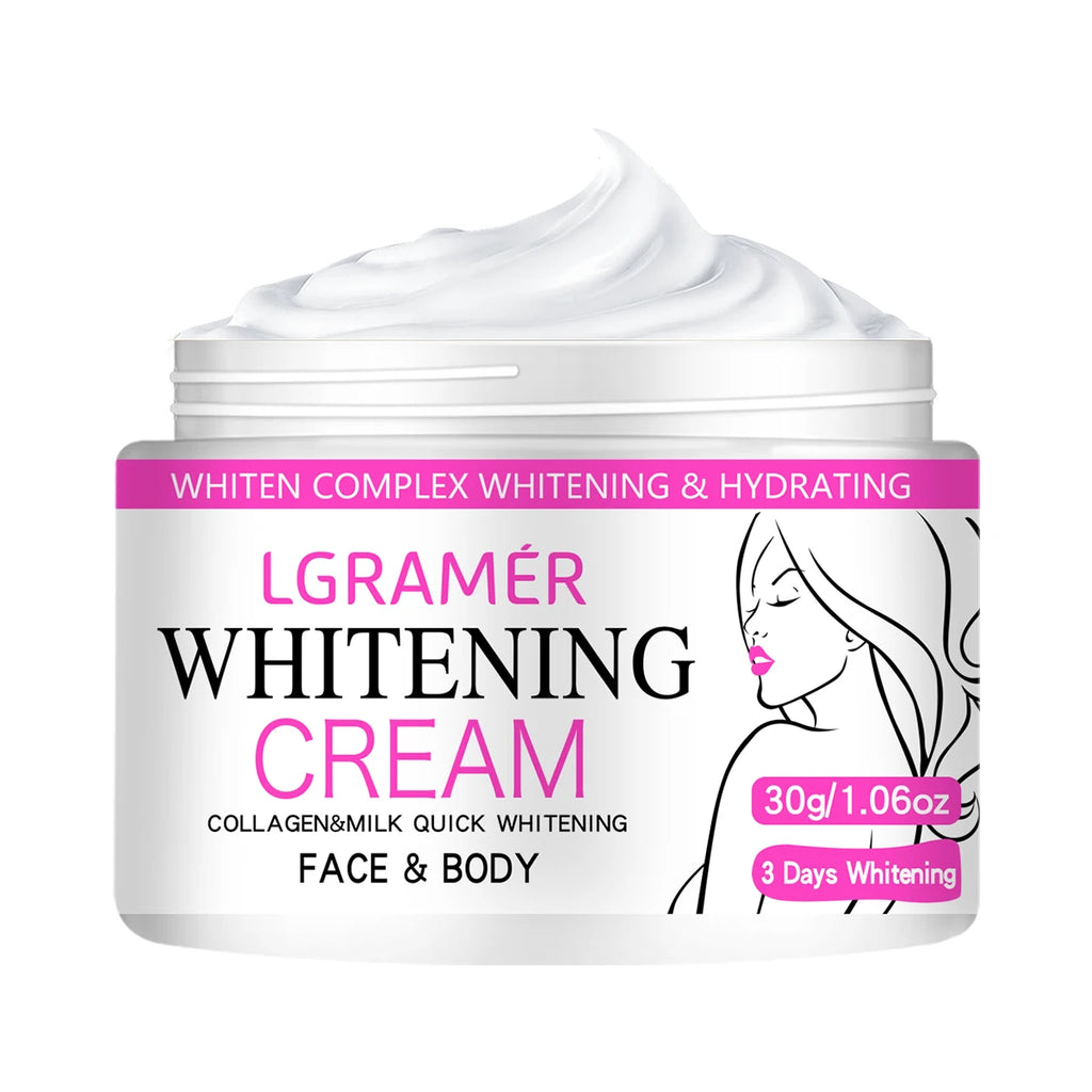 Whitening Face & Body Cream for Dark Spots Lightening Moisturizer