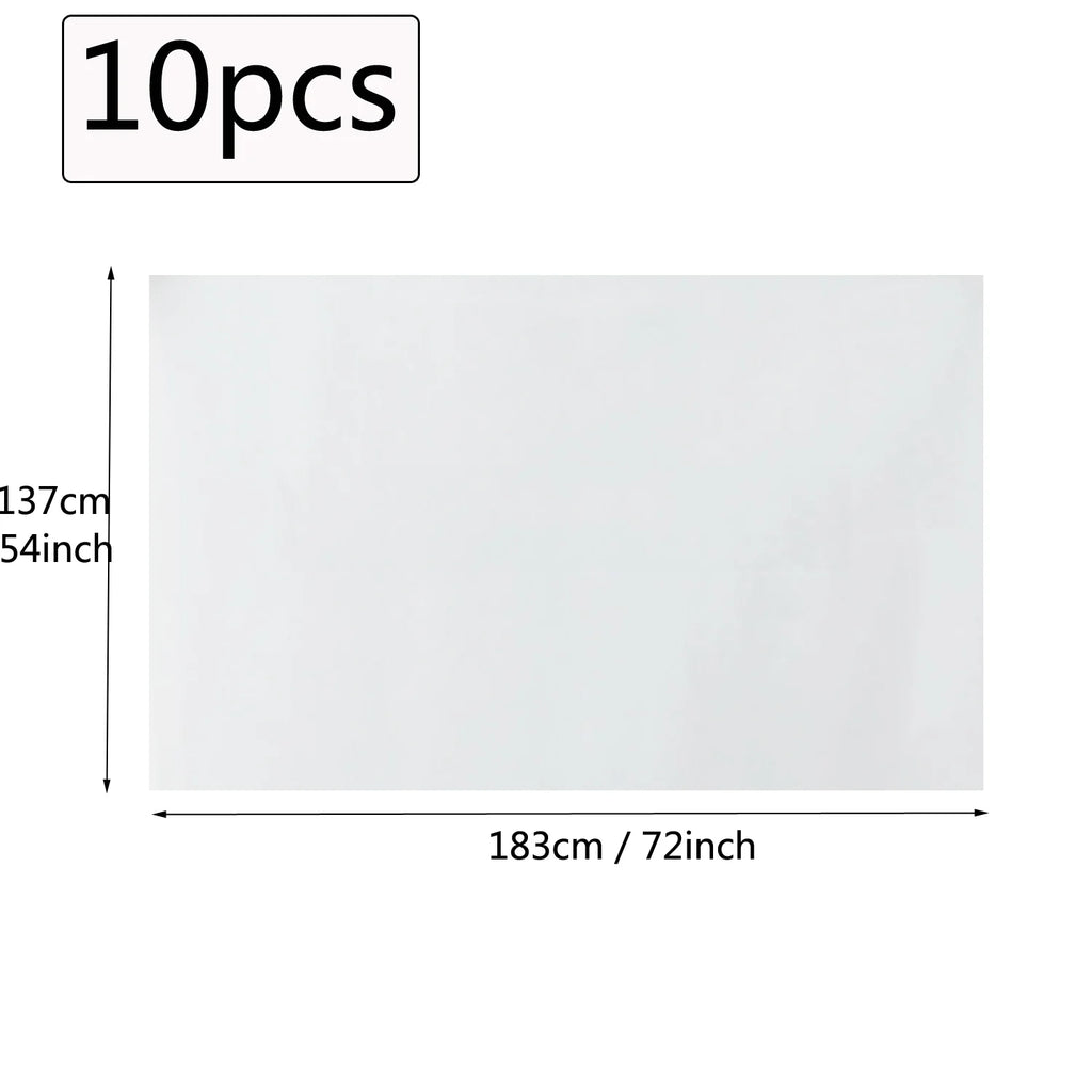 Disposable Plastic Rectangle Table Covers for Parties and Events, 10/5/2 Pack