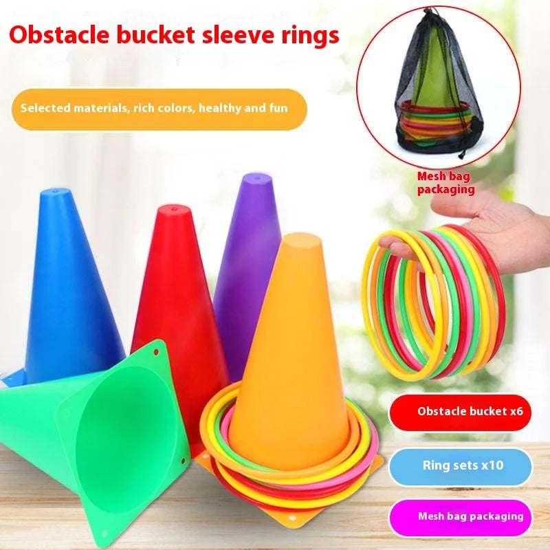 Children's Outdoor Ring Toss Game - Parent-Child Interactive Toy for Kids