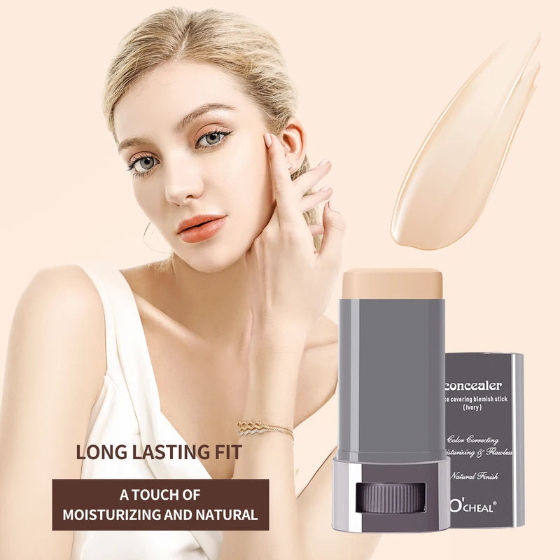 Long-Wear Face Contour Stick for Foundation, Concealer & Bronzer - Lightweight Makeup Pen