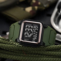 Men's Digital Sports Watch Waterproof LED Luminous Stopwatch Alarm Clock