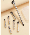 6-Piece Portable Makeup Brush Replacement Set - Travel Friendly