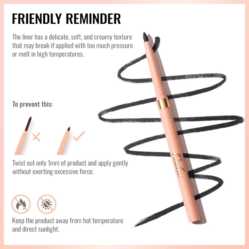 Waterproof Lip Liner Pencil with Matte Velvet Finish for Precise Lip Makeup