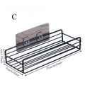 Punch-Free Wall-Mounted Kitchen & Bathroom Storage Rack for Cabinets