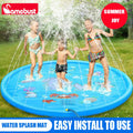 Children Play Spray Mat 100/170cm Outdoor Water Sprinkler Pool Toy for Kids