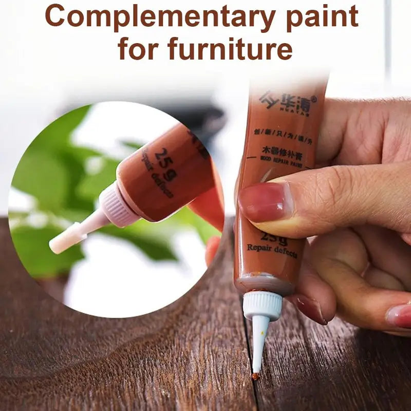 Multicolor Furniture Touch-Up Paint for Wooden Surfaces Scratch Repair DIY Kit - 20ml