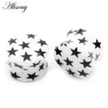 2PCS Acrylic Star Flared Ear Gauges Plugs Body Jewelry with Multiple Sizes