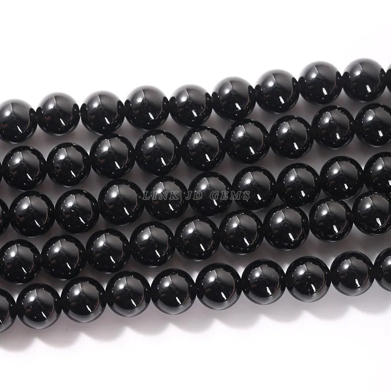 Natural Obsidian Beads 8-10mm Round Spacer Beads for Jewelry Making DIY Crafts
