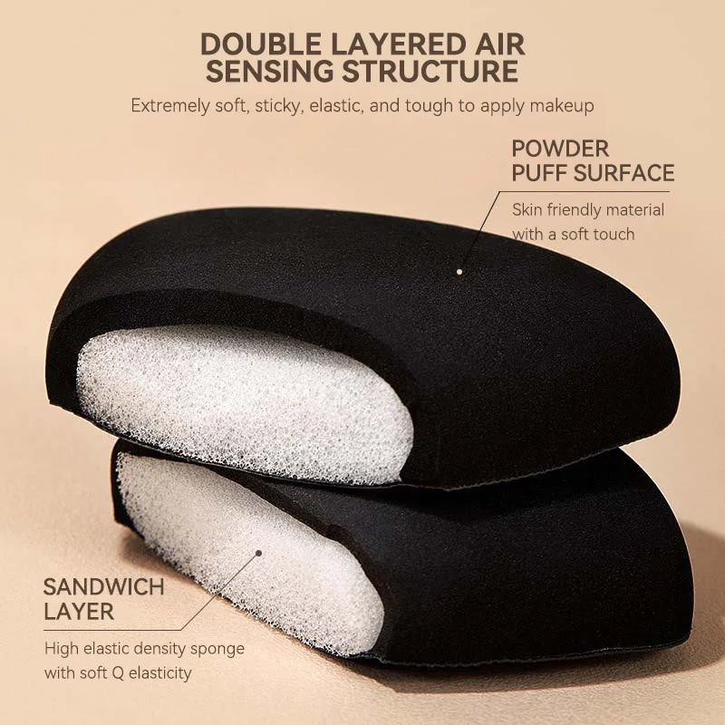 Dual-Sided Makeup Sponge - Triangle Beauty Blender for Flawless Application